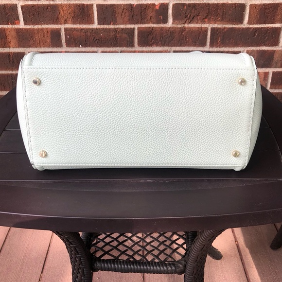 NWT-Kate Spade-Orchard Street-Maya Tote-Pebbled Leather-Crystal Blue-Tassels$358 - Picture 11 of 13